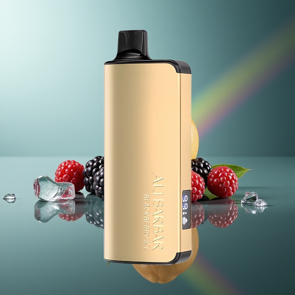 Wholesale Lithuania Alibarbar Ingot 9000 Puffs Juodųjų Aviečių Ledas 2350mAh 22ml