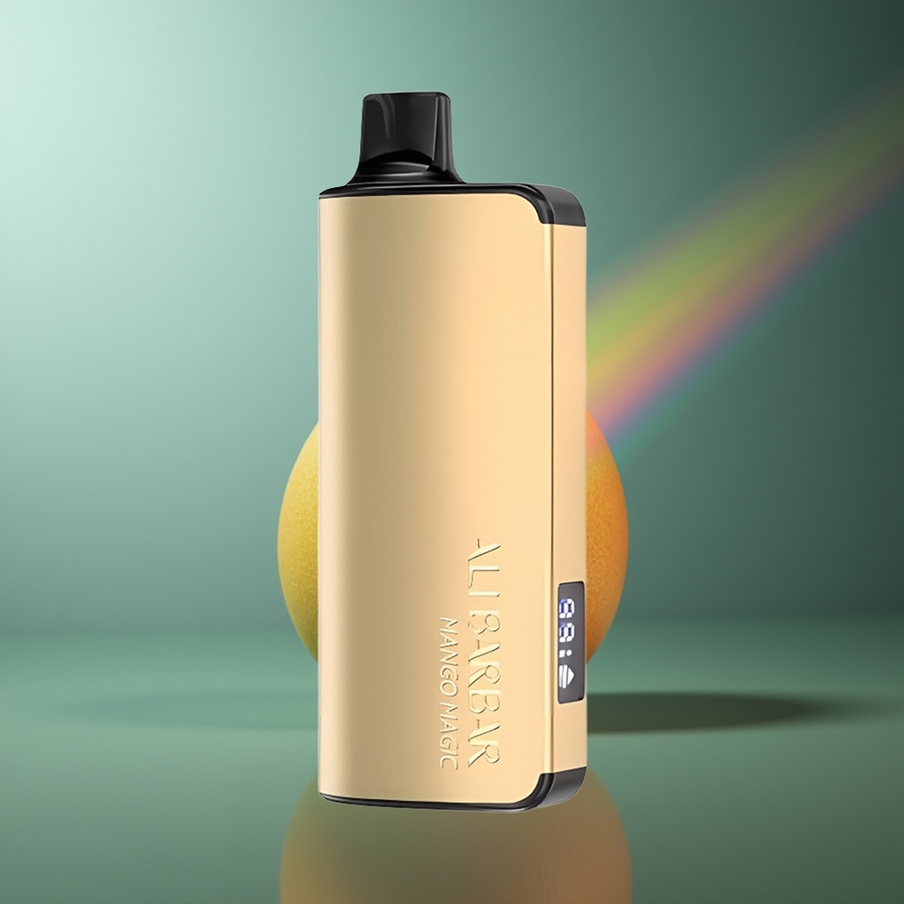 Wholesale Lithuania Alibarbar Ingot 9000 Puffs Mango Magija 2350mAh LED Ekranas