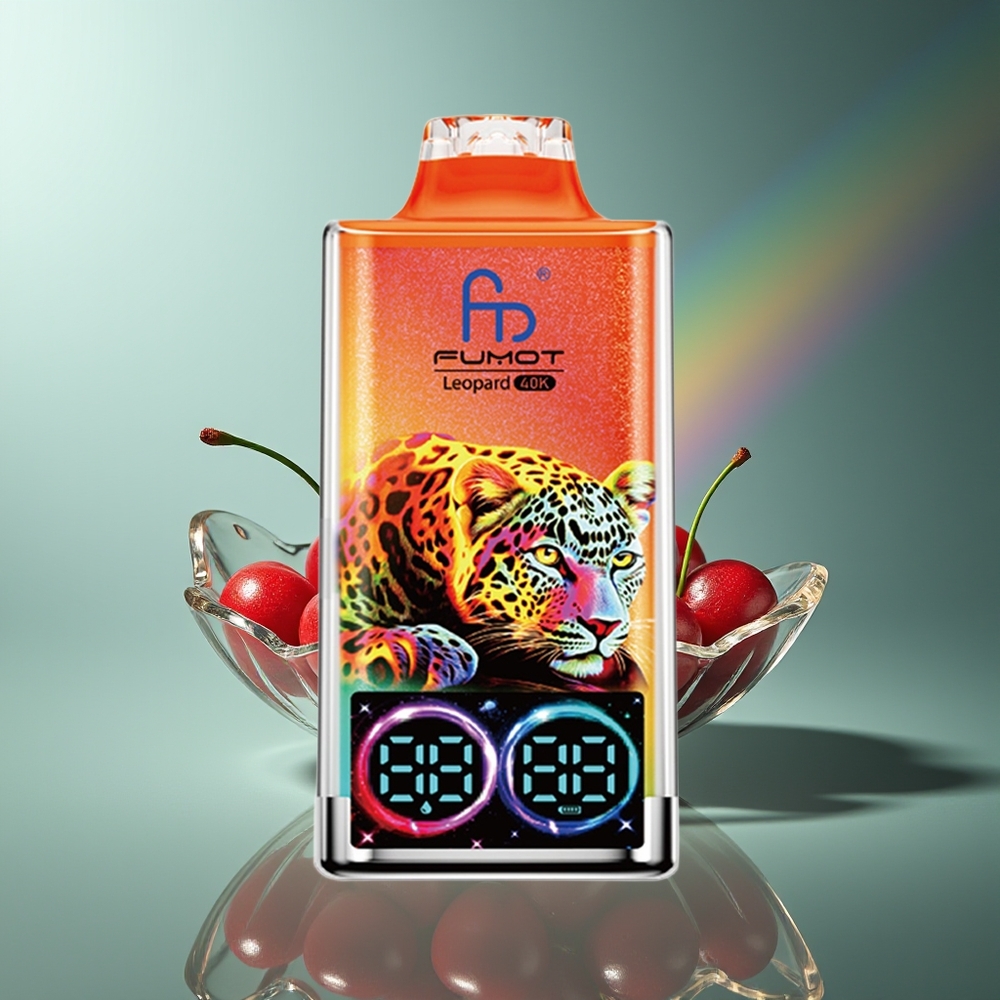 Wholesale Lithuania Fumot Leopard 40K Puffs Dujinė Vapė Vyšnių Ledas 5% Nicotine 700mAh Battery