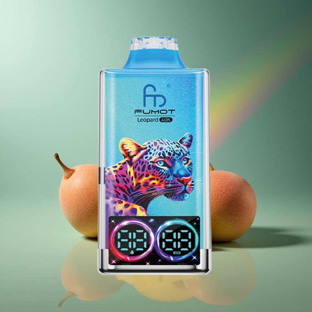 Wholesale Lithuania Fumot Leopard 40K Puffs Persikas Mango Ananasas 5% Nicotine 700mAh Battery