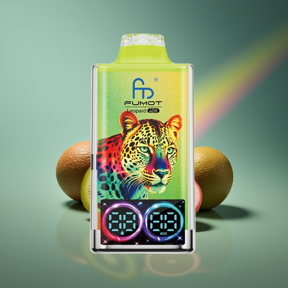 Wholesale Lithuania Fumot Leopard 40K Puffs Vienkartinės Elektroninės Cigaretės Kiwi Aistra Guava Dual Mesh Type-C Charging