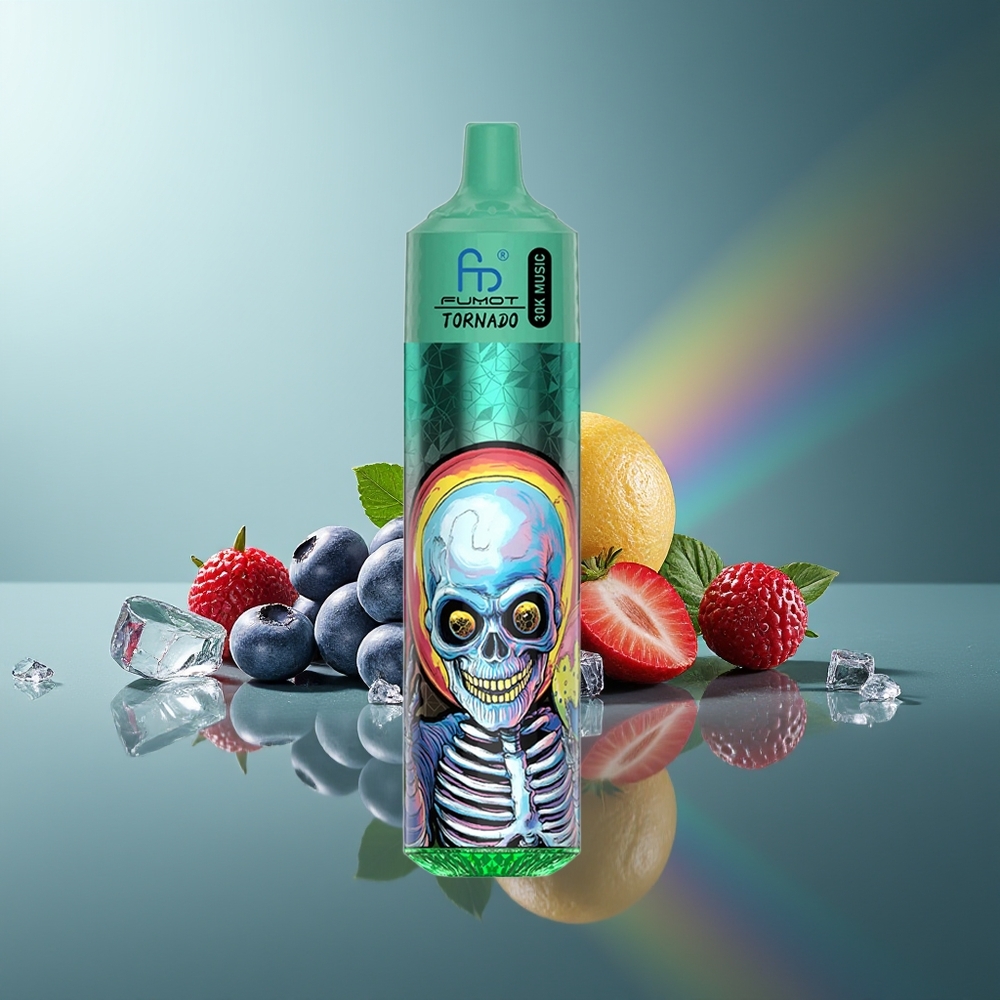 Wholesale Lithuania Fumot RandM Tornado 30000 Puffs Mėlynų Uogų Ledas 30mL 600mAh