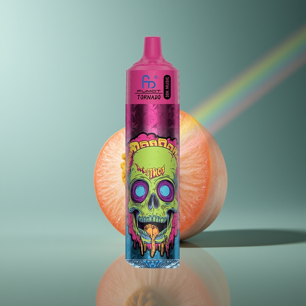 Wholesale Lithuania Fumot Randm Tornado 30000 Pūsų Persikas Ledas 30mL 600mAh