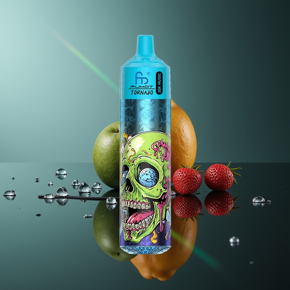 Wholesale Lithuania Fumot Randm Tornado 30000 Puffs Juodasis Ledas 30mL 600mAh