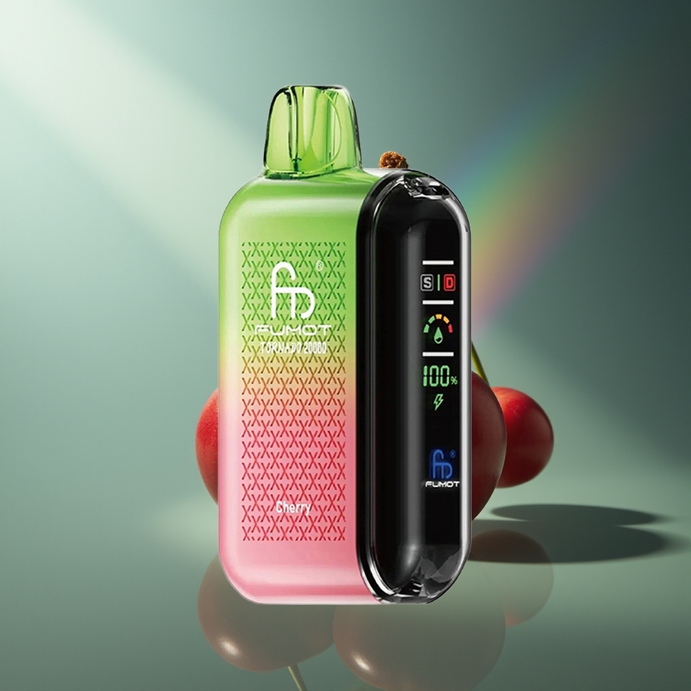 Wholesale Lithuania Fumot Tornado 20000 Puffs Vyšnia 20ml Smart Display