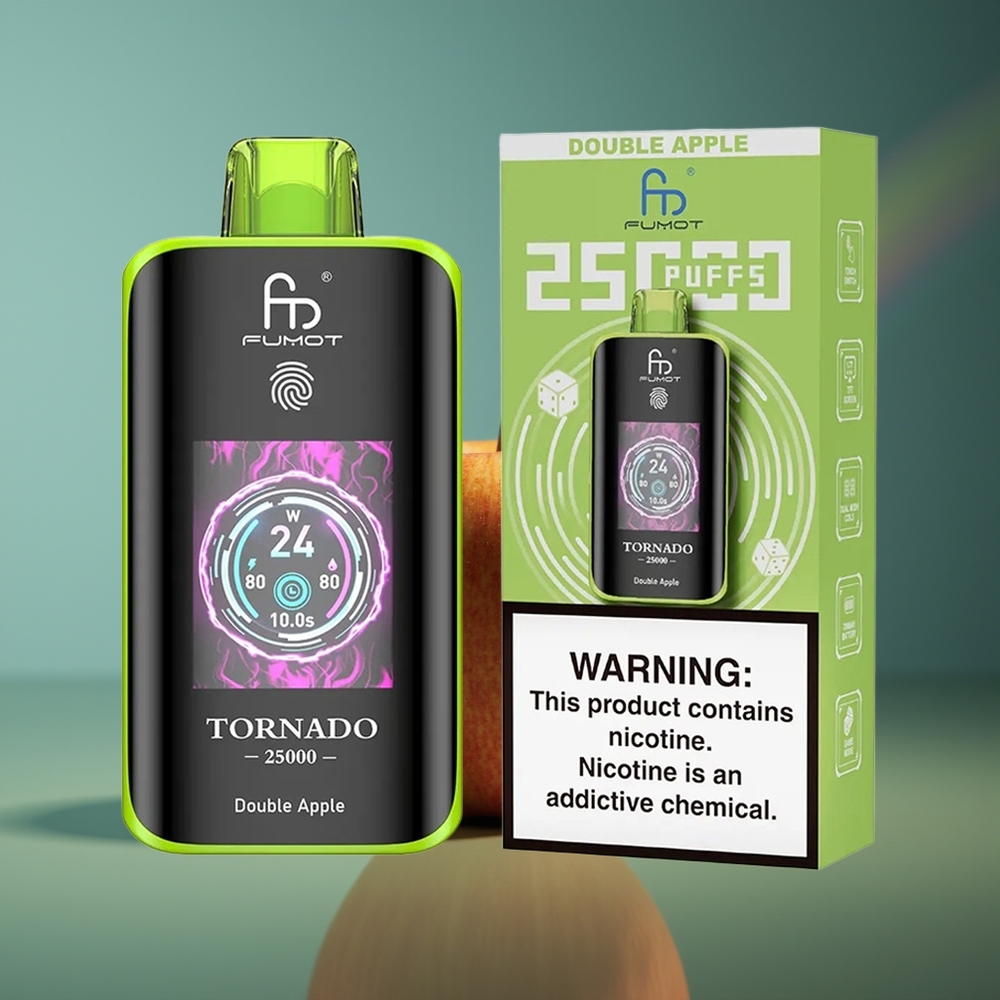 Wholesale Lithuania Fumot Tornado 25000 Dviguba Obuolys 700mAh 20ml