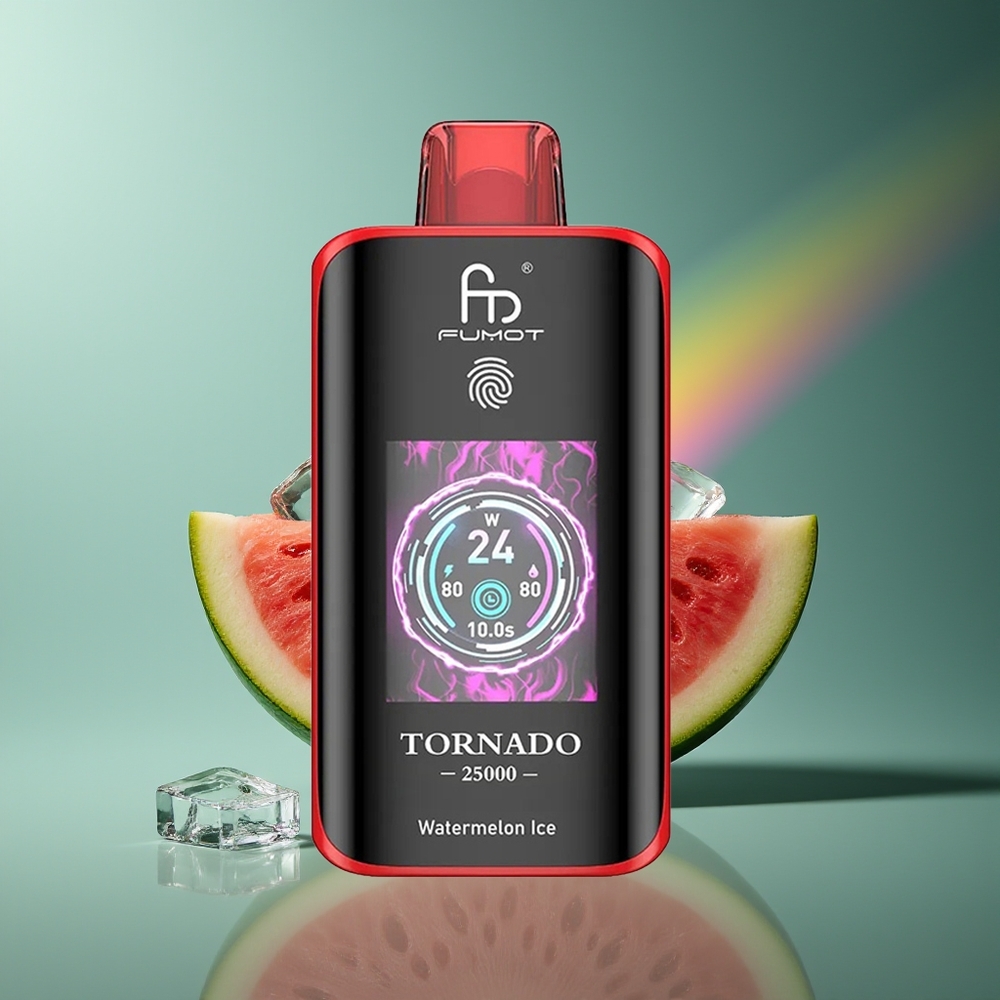 Wholesale Lithuania Fumot Tornado 25000 Puffs 700mAh Type-C Arbūzas Ledas