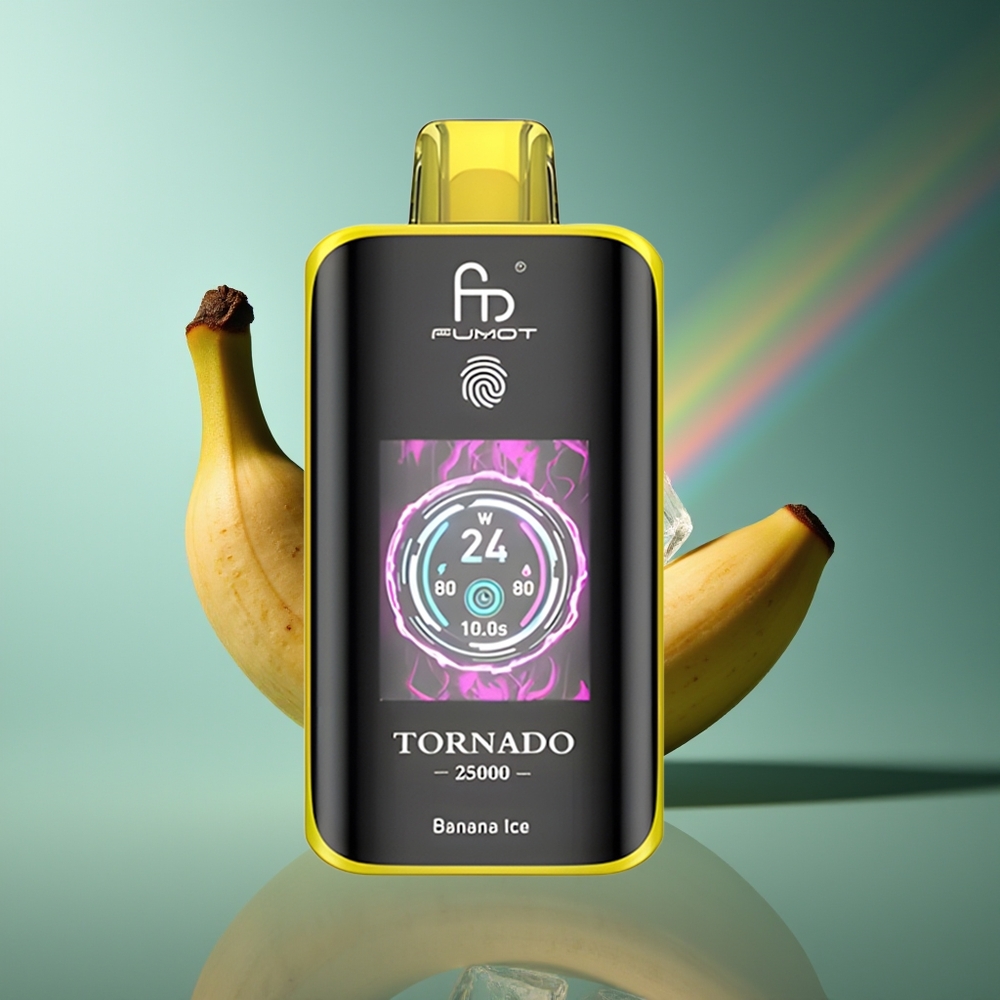 Wholesale Lithuania Fumot Tornado 25000 Puffs Bananasų Ledas 700mAh 20ml