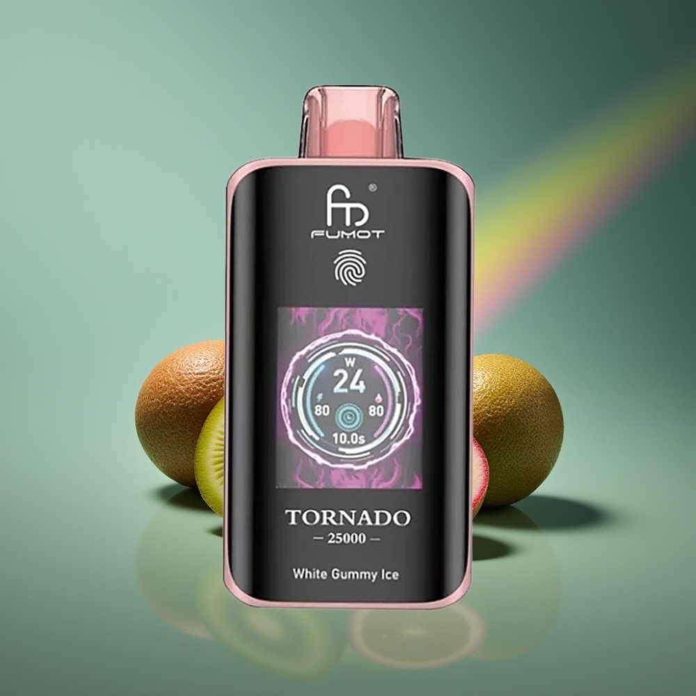 Wholesale Lithuania Fumot Tornado 25000 Puffs Kiwi Aistringųjų Vaisių Guava 20ml 700mAh