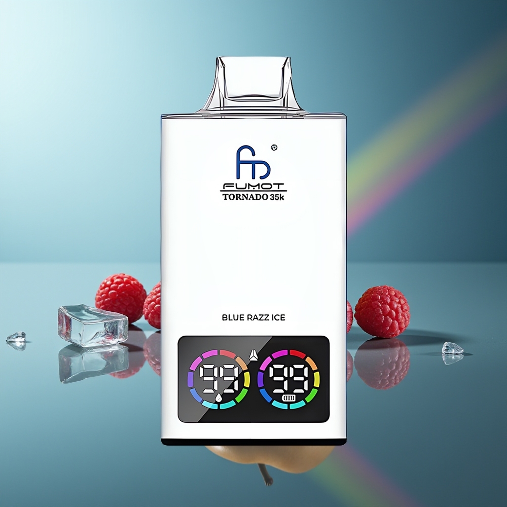 Wholesale Lithuania Fumot Tornado 35000 Mėlynų Serbentų Ledas Dual Mesh Coil Fast Charging