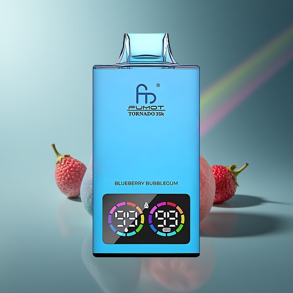 Wholesale Lithuania Fumot Tornado 35000 Mėlynųjų Gumų Kvapas Dual Mesh Coil Fast Charging