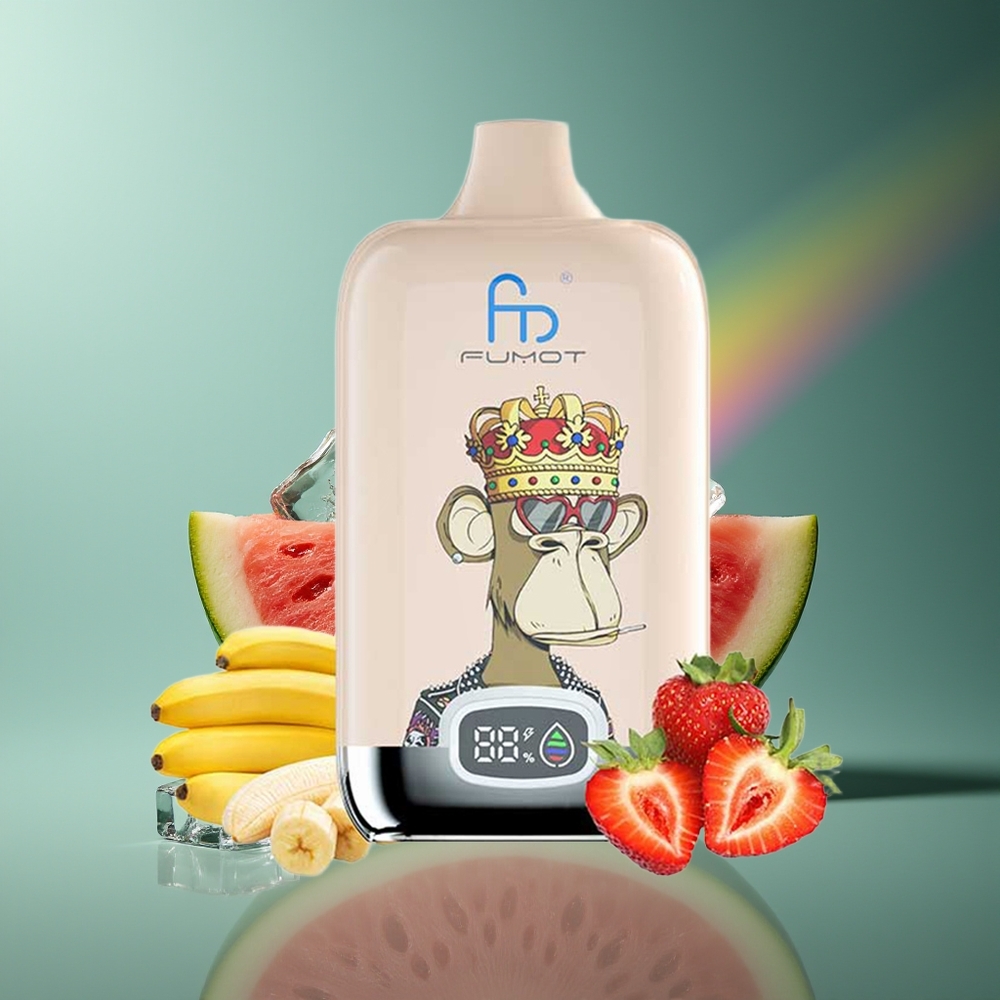 Wholesale Lithuania Fumot Tornado Digital Box 12000 Puffs Arbūzo Ledas Type-C Charging Mesh Coil