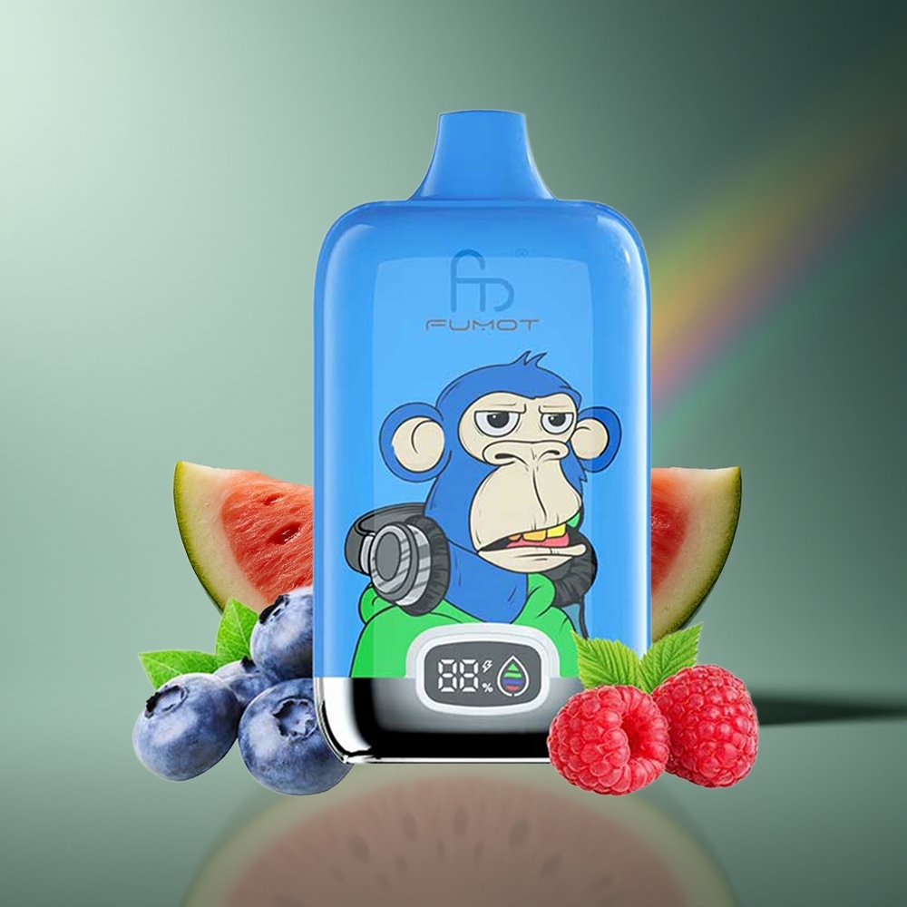 Wholesale Lithuania Fumot Tornado Digital Box 12000 Puffs Braškių Arbūzas MTL Draw 20ml E-Liquid