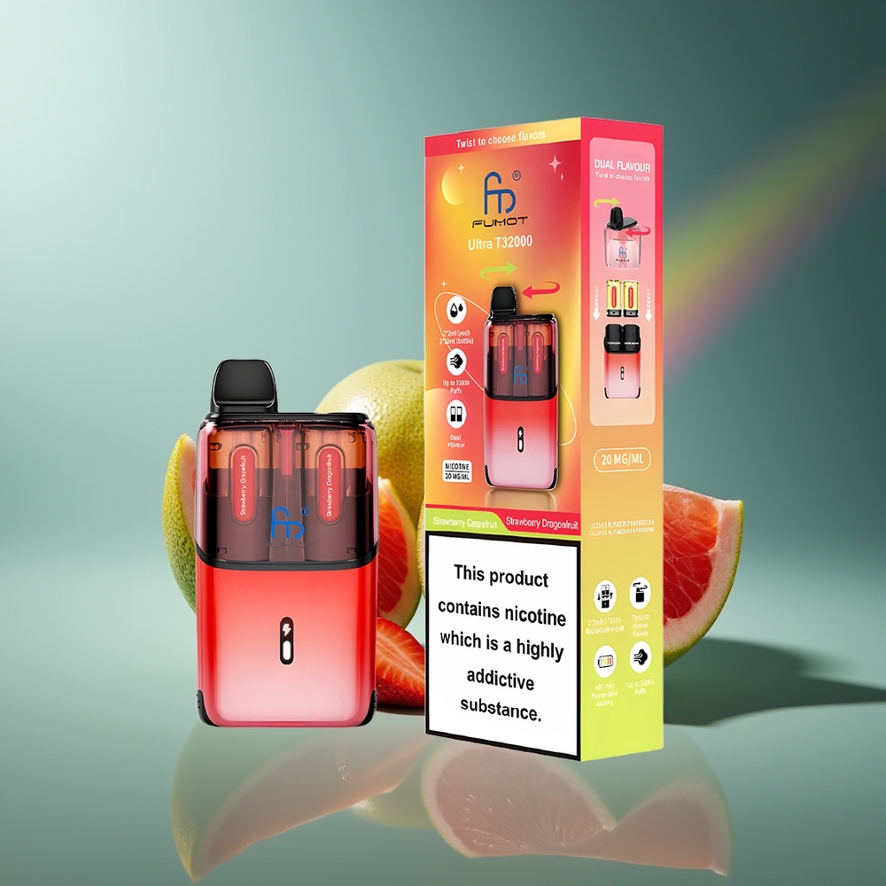 Wholesale Lithuania Fumot Ultra T32000 24ml Braškių Greipfrutas - Braškių Drakono Vaisius