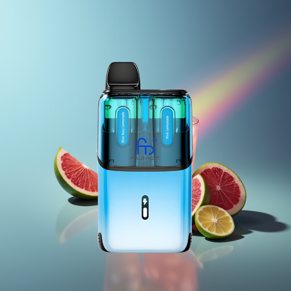 Wholesale Lithuania Fumot Ultra T32000 Mėlynų Aviečių Citrinų Gira - Rožinė Citrinų Gira 24ml 800mAh