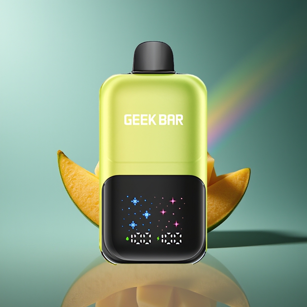 Wholesale Lithuania GEEK BAR 2GO 50000 Puffs Meksikietiškas Mango Šaltis Interactive Large Screen Dual Tanks