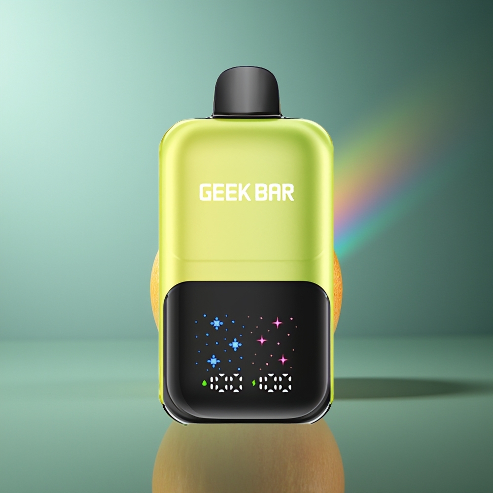 Wholesale Lithuania GEEK BAR 2GO 50000 Puffs Rūgščios Obuolių Ledas 20ml Rechargeable Battery Interactive Large Screen