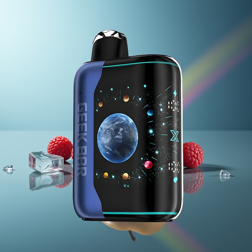 Wholesale Lithuania GEEK BAR Platinum Edition 25000 Puffs Mėlynųjų Aviečių Ledas 20mL E-Liquid
