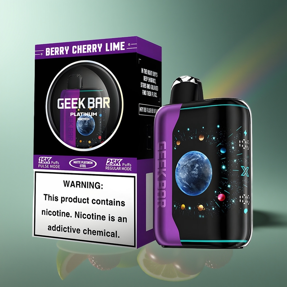 Wholesale Lithuania GEEK BAR Platinum Edition 25000 Uogų Vyšnių Citrina USB-C 20mL