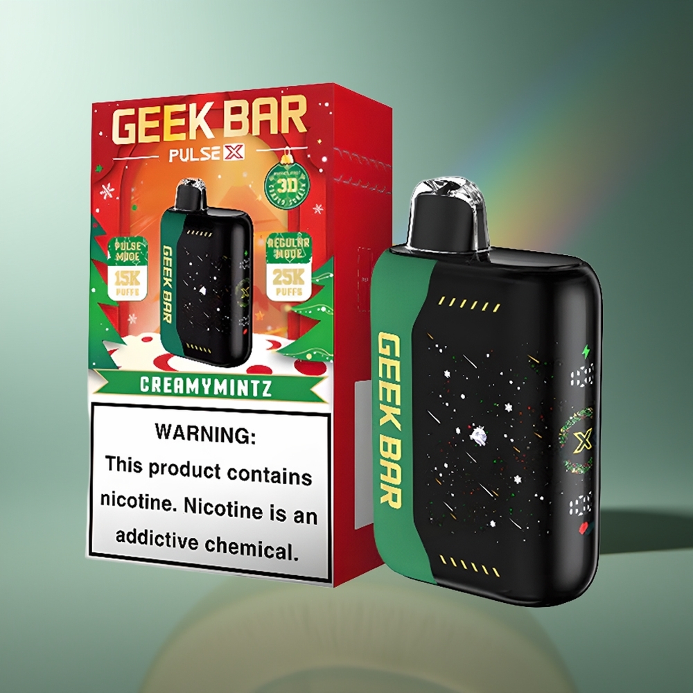 Wholesale Lithuania GEEK BAR Pulse X 25000 Puffs 18mL Kalėdų Leidimas