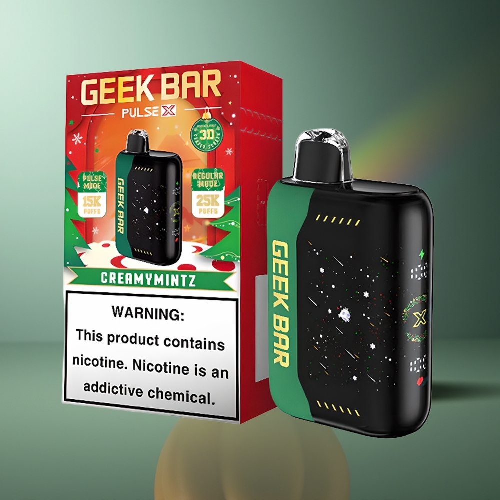 Wholesale Lithuania GEEK BAR Pulse X 25000 Puffs 18mL Kalėdų Leidimas