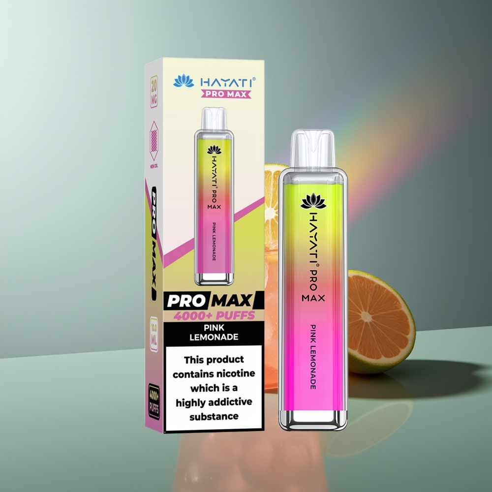 Wholesale Lithuania Hayati Pro Max 4000 Pūsų Vienkartinės Elektroninės Cigaretės Rūgščios Citrinos su 5% Nikotino ir 1400mAh Baterija