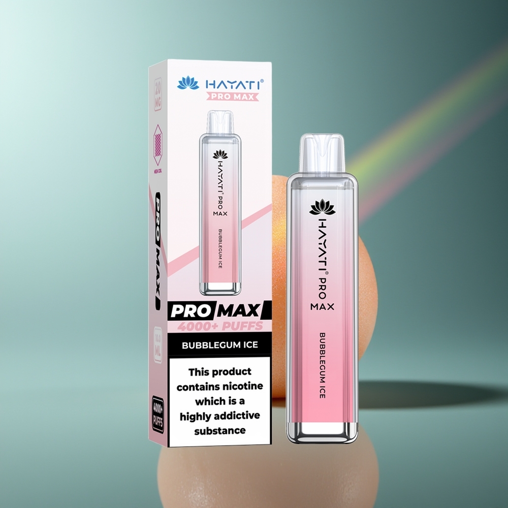 Wholesale Lithuania Hayati Pro Max 4000 Pūsų Vienkartinės Elektroninės Cigaretės Sūrelio Ledas su 5% Nikotino ir 1400mAh Baterija