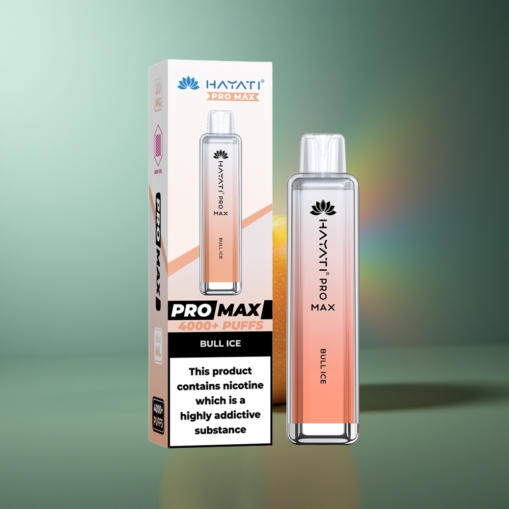Wholesale Lithuania Hayati Pro Max 4000 Puffs Vienkartinės Elektroninės Cigaretės Jautienos Ledas su 5% Nikotino ir 1400mAh Baterija