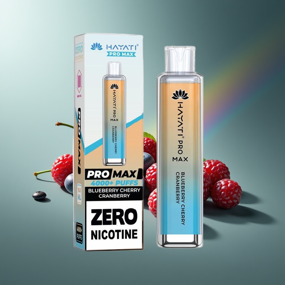 Wholesale Lithuania Hayati Pro Max 4000 Puffs Vienkartinės Elektroninės Cigaretės Mėlynės Vyšnios Spanguolės 2ml 5% Nicotine