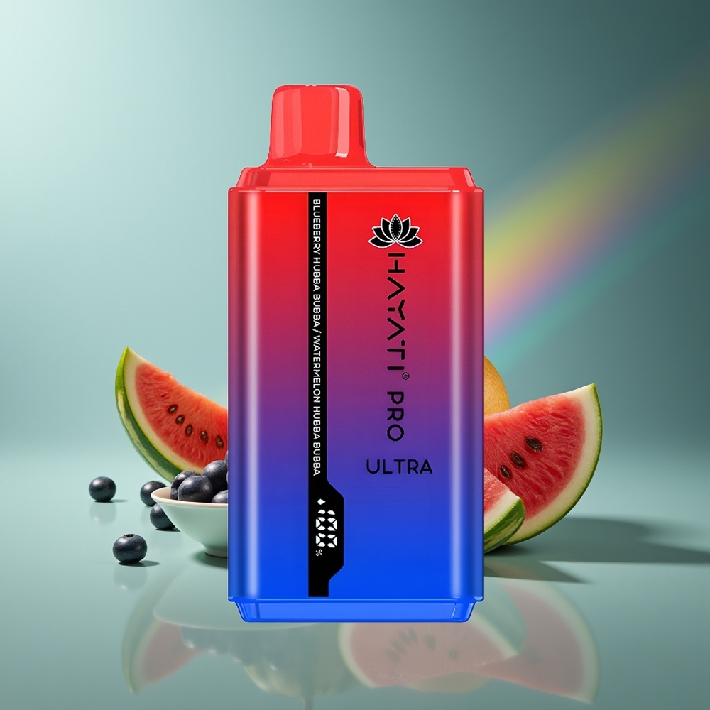 Wholesale Lithuania Hayati Pro Ultra 15000 Pūkštelėjimai Mėlynųjų Serbentų Arbūzas Hubba Bubba 12ml