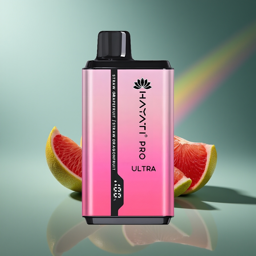 Wholesale Lithuania Hayati Pro Ultra 15000 Pūsų Braškė Greipfrutas Braškė Drakonvaisis 12ml