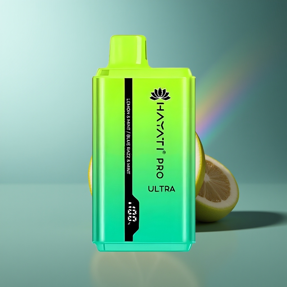 Wholesale Lithuania Hayati Pro Ultra 15000 Pūsų Citrina & Mėta Mėlyna Razz & Mėta