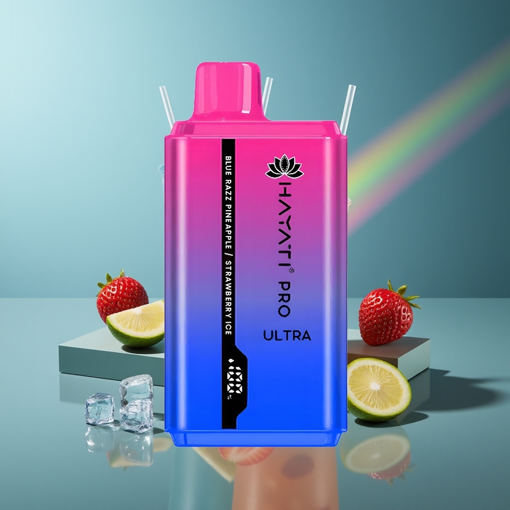 Wholesale Lithuania Hayati Pro Ultra 15000 Pūsų Mėlynųjų Aviečių Ananasų Braškių Ledas