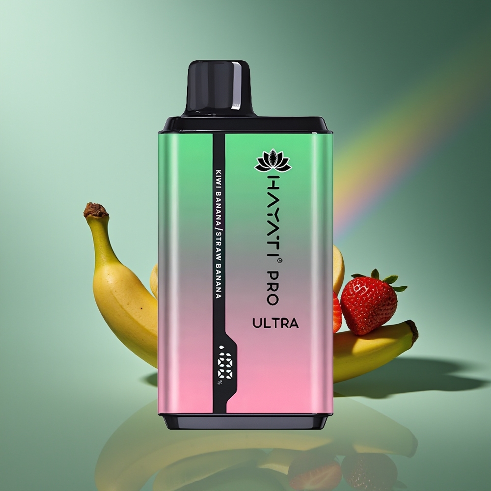 Wholesale Lithuania Hayati Pro Ultra 15000 Puffs Kiwi Bananas Braškės Bananas 2 12ml 2%