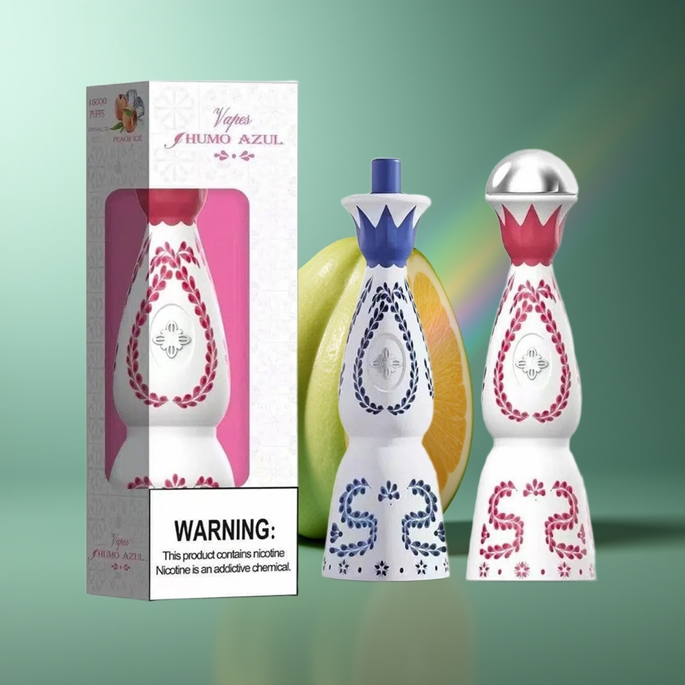 Wholesale Lithuania HUMO Azul 15000 Pūsų Šalta Mėta 5% Nikotino 20mL