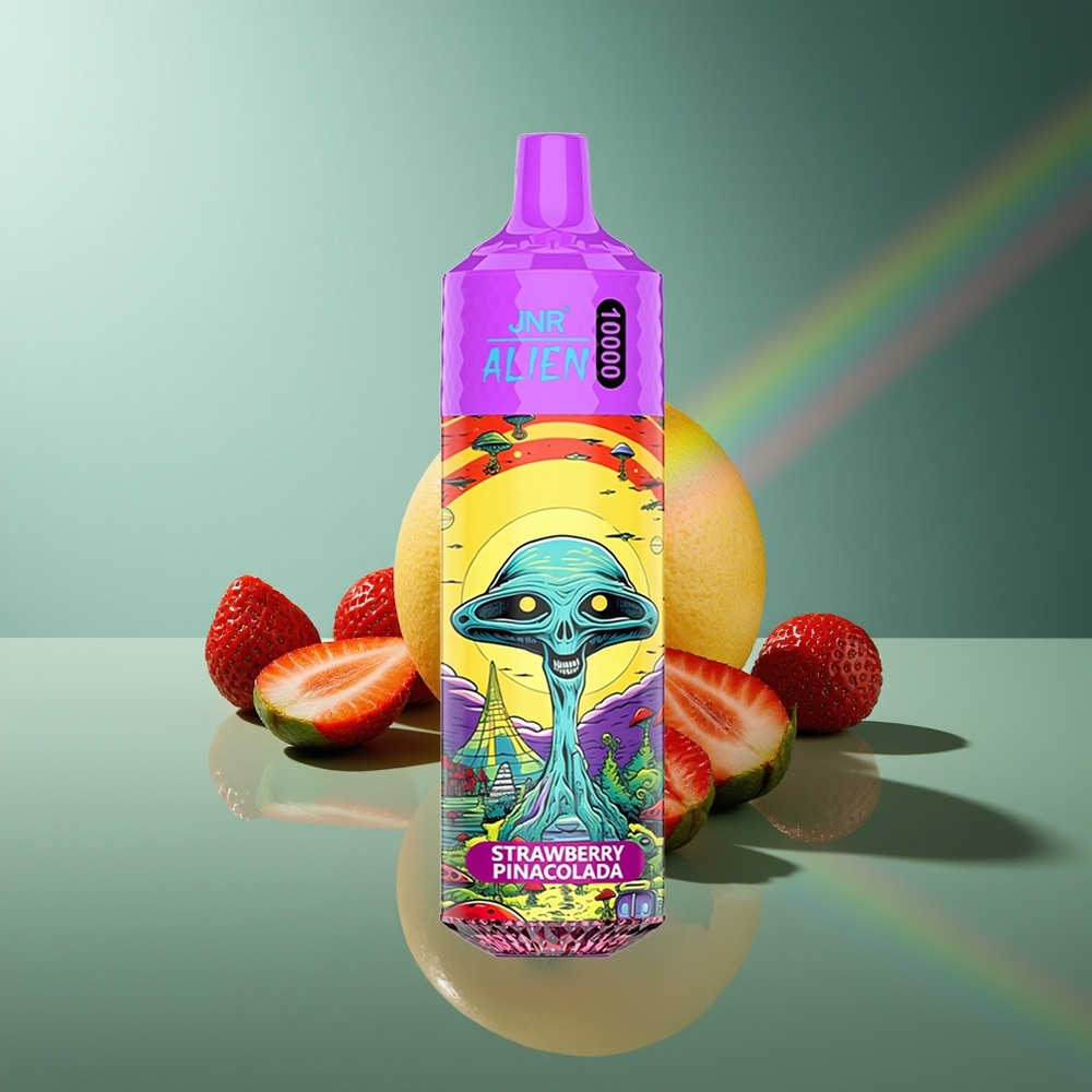 Wholesale Lithuania JNR Alien 10000 Puffs Braškinių Pina Colada 850mAh Type-C
