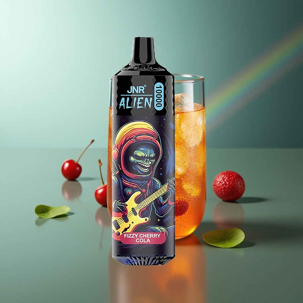 Wholesale Lithuania JNR Alien 10000 Puffs Fizinė Vyšnių Kola LED RGB 850mAh
