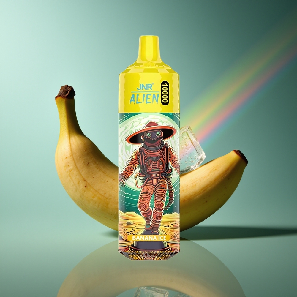 Wholesale Lithuania JNR Alien 10000 Puffs LED Bananų Ledas Type-C