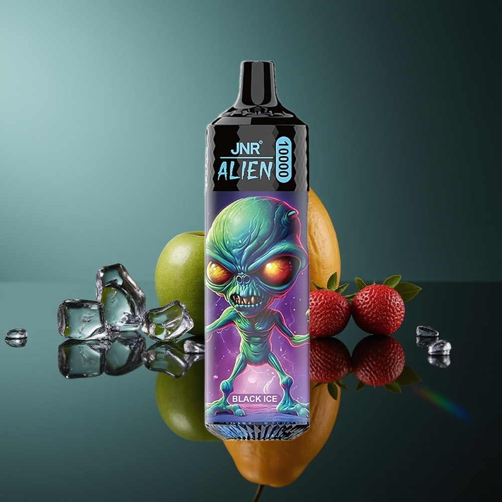 Wholesale Lithuania JNR Alien 10000 Puffs LED Juoda Ledas Type-C greitas įkrovimas