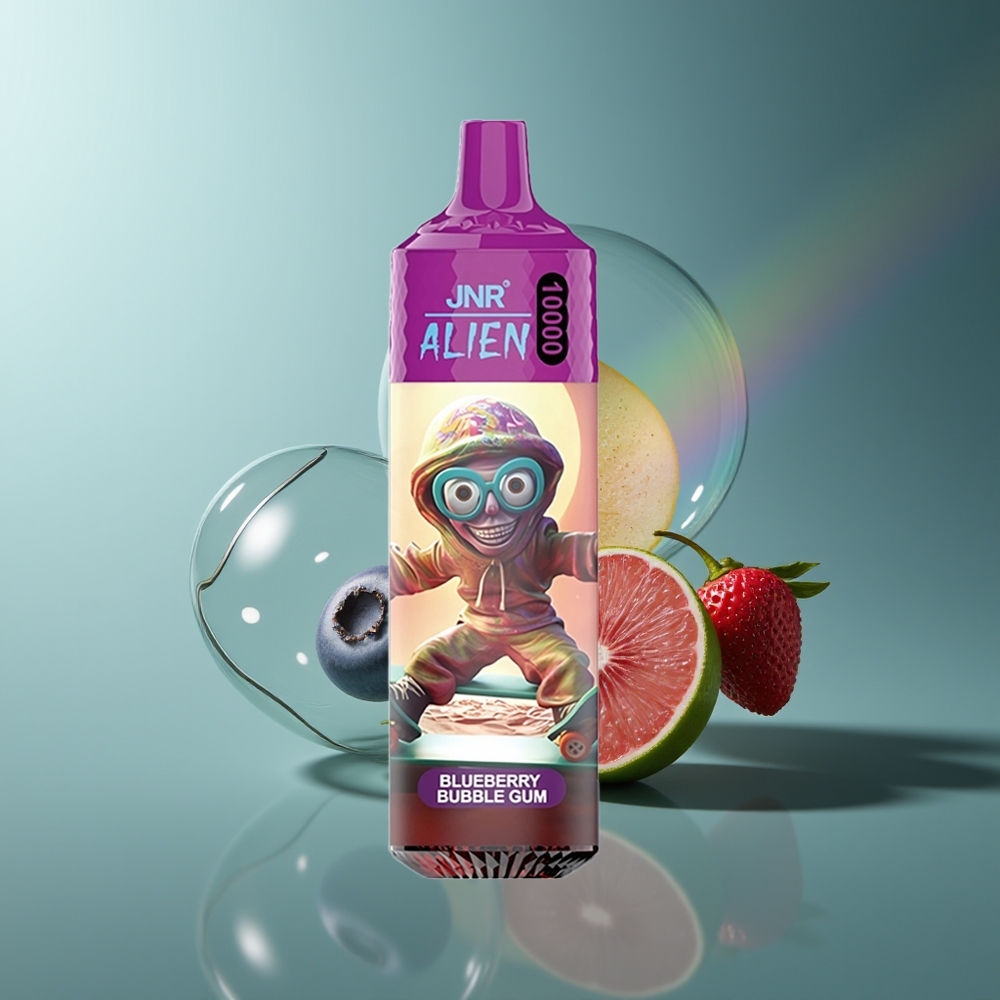 Wholesale Lithuania JNR Alien 10000 Puffs LED Mėlynųjų Duobelių Kramtomosios Gumos 20ml