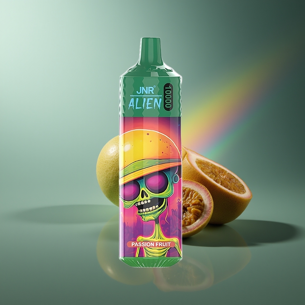 Wholesale Lithuania JNR Alien 10000 Puffs Marškinėlinis Dizainas RGB Šviesos 20ml Skysčio Pasiflora