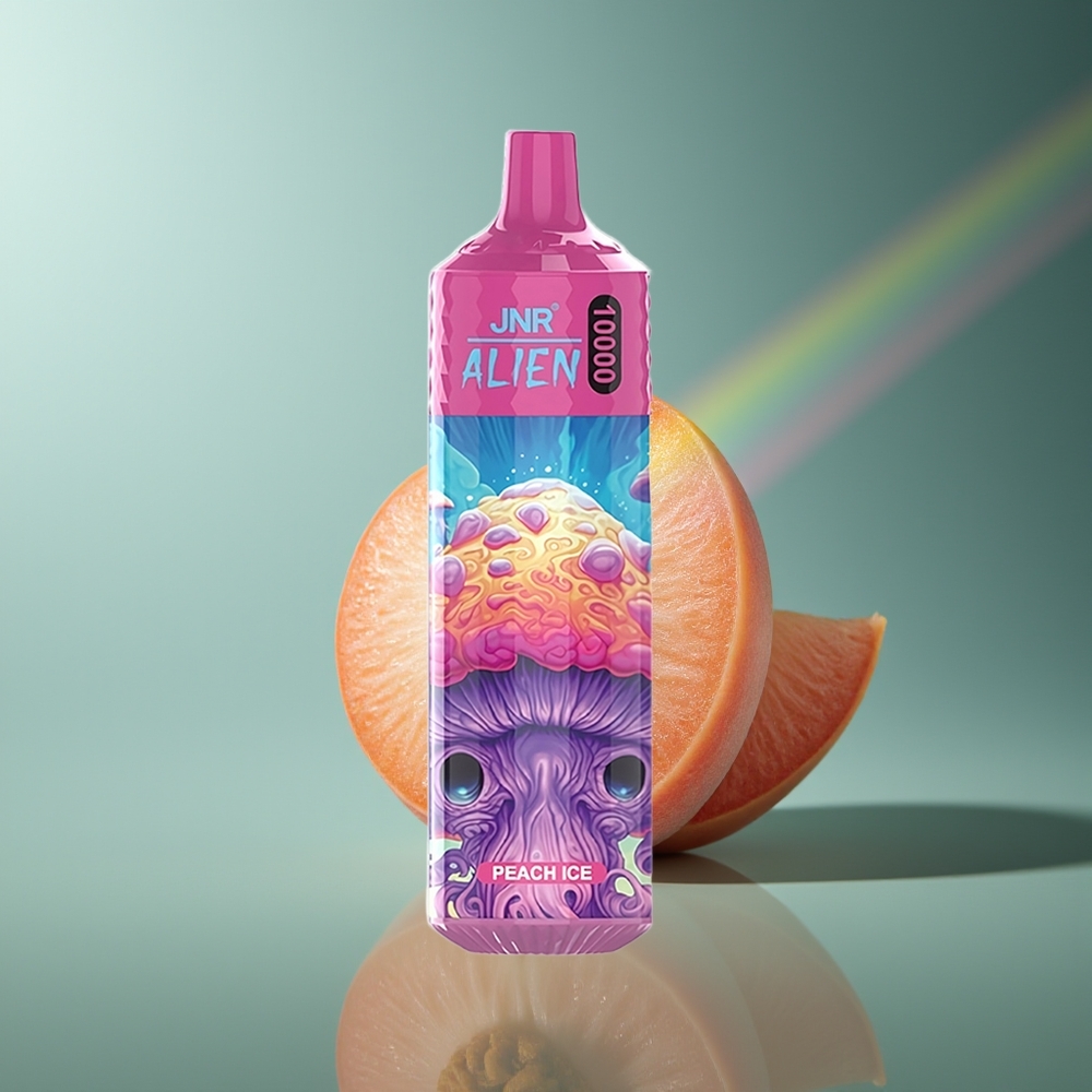Wholesale Lithuania JNR Alien 10000 Puffs Persikas Ledas 850mAh LED