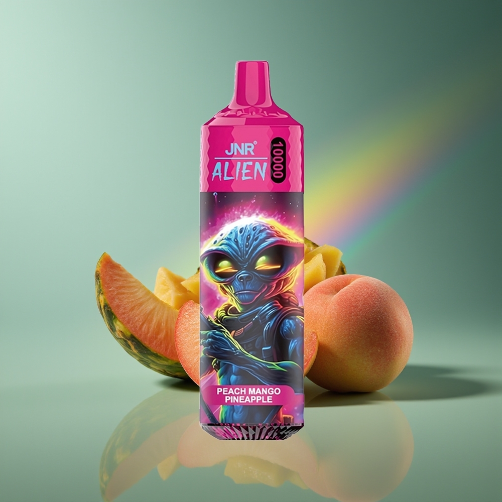 Wholesale Lithuania JNR Alien 10000 Puffs Persikas Mango Ananasas 850mAh LED