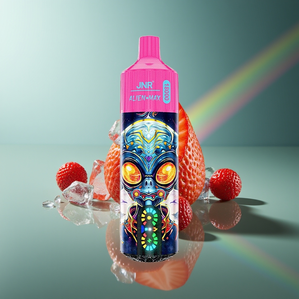 Wholesale Lithuania JNR Alien Max 18000 Puffs Braškinių Ledų Type-C Greita Pakrovimas