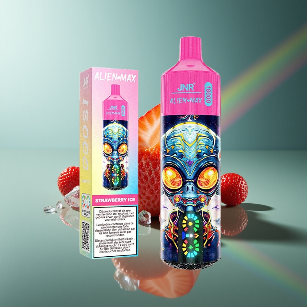 Wholesale Lithuania JNR Alien Max 18000 Puffs Braškinių Ledų Type-C Greita Pakrovimas