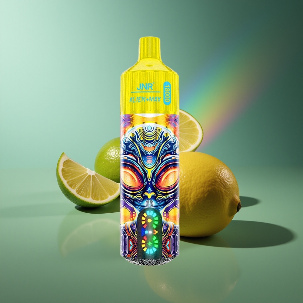 Wholesale Lithuania JNR Alien Max 18000 Puffs Citrina & Žalioji Citrina Dual Mesh Coil Type-C
