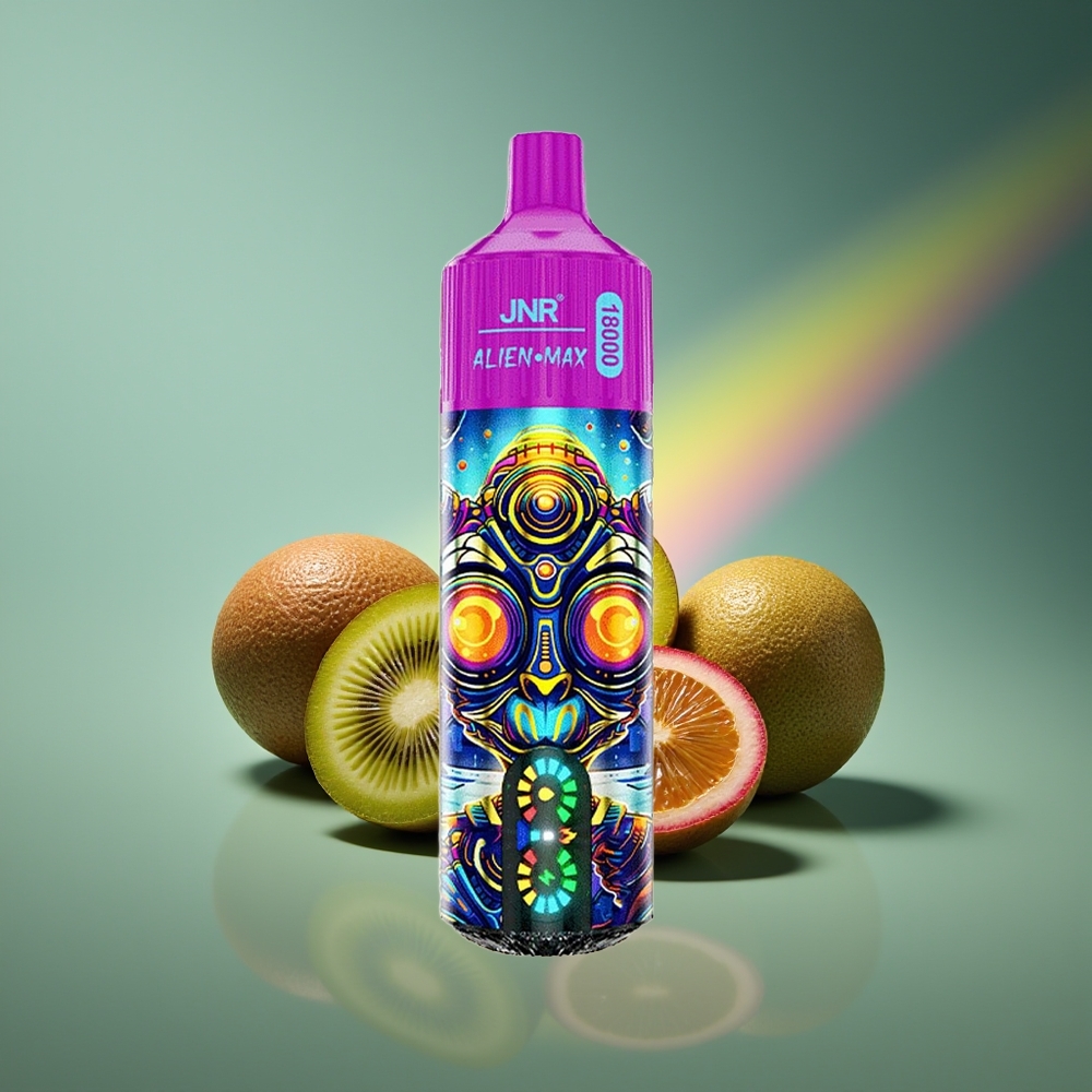 Wholesale Lithuania JNR Alien Max 18000 Puffs Kiwi Passion Fruit Guava Dual Mesh Coil Type-C