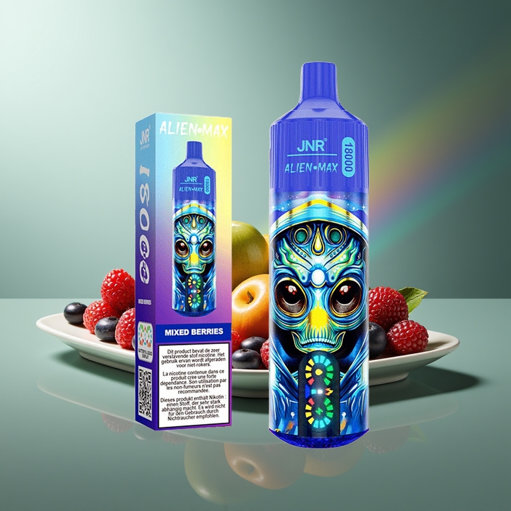 Wholesale Lithuania JNR Alien Max 18000 Puffs Mėlynų Uogų Kombinacija 850mAh Tipo-C