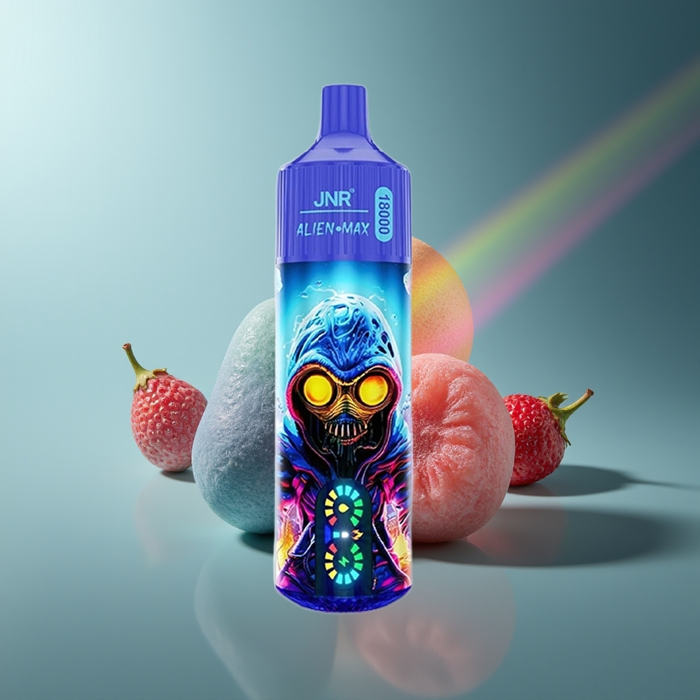 Wholesale Lithuania JNR Alien Max 18000 Puffs Mėlynųjų Uogų Burbulų Guma Dual Mesh Coil Type-C