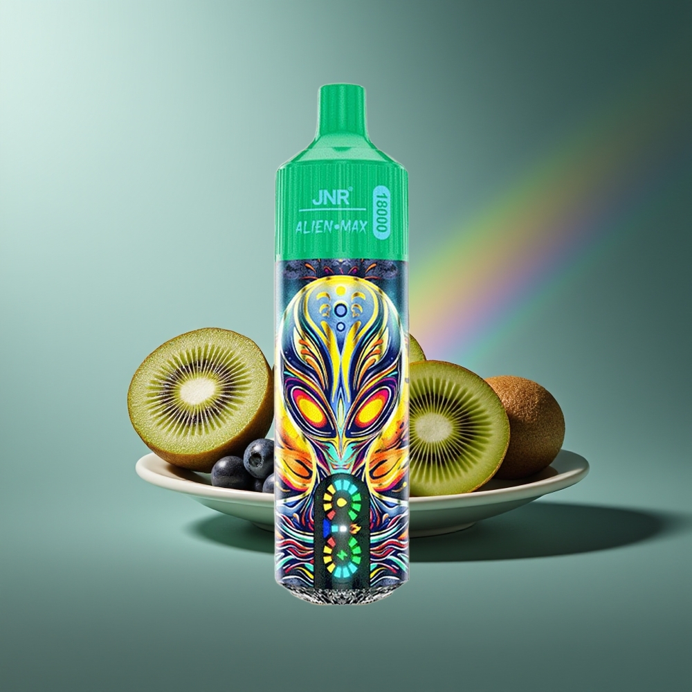 Wholesale Lithuania JNR Alien Max 18000 Puffs Mėlynųjų Uogų Kiwi Dual Mesh Coil Type-C